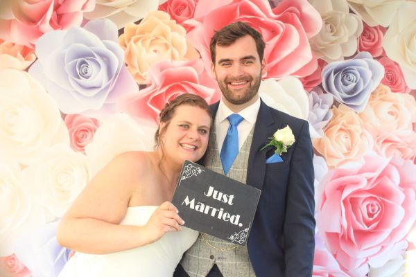 Just married a lovely couple