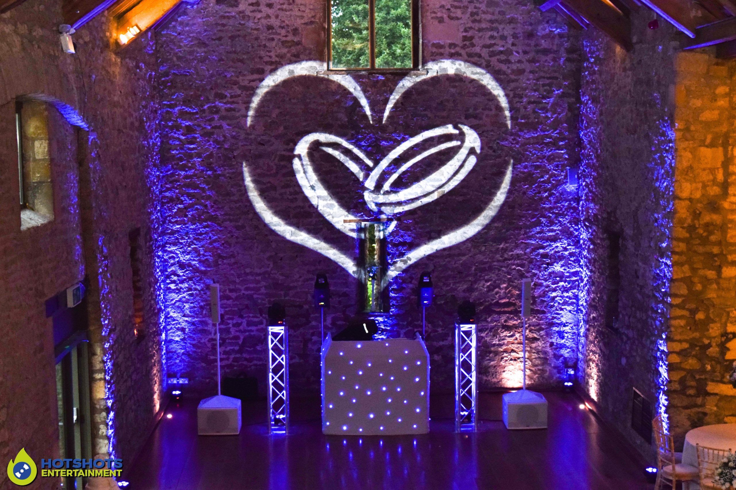 Gobo projector heart and rings