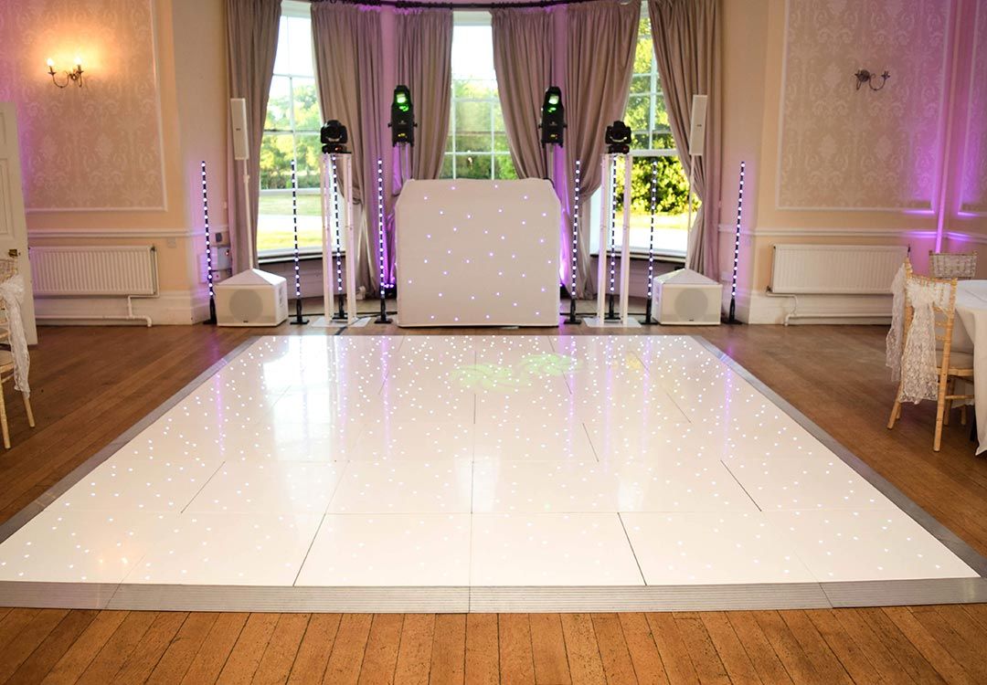 Wedding DJ with LED dance floor