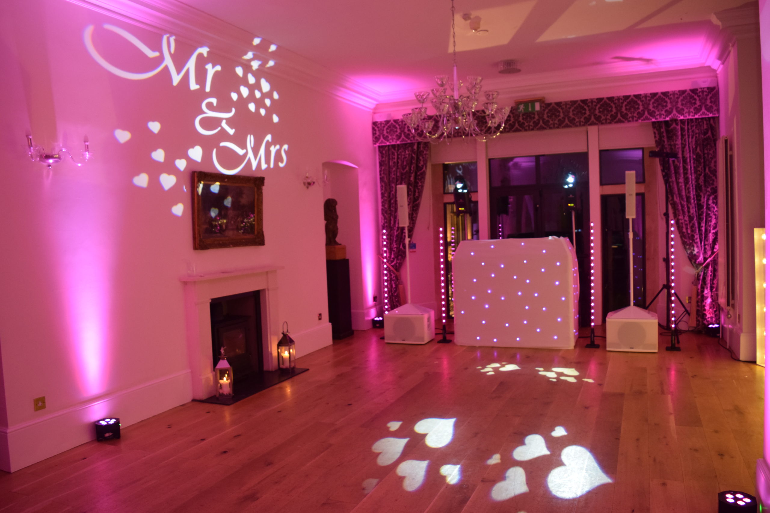 Gobo projector MR & MRS with hearts