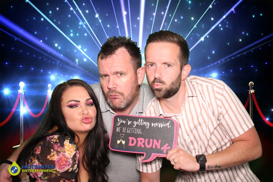 So much fun in the wedding photo booth hire, drinks please