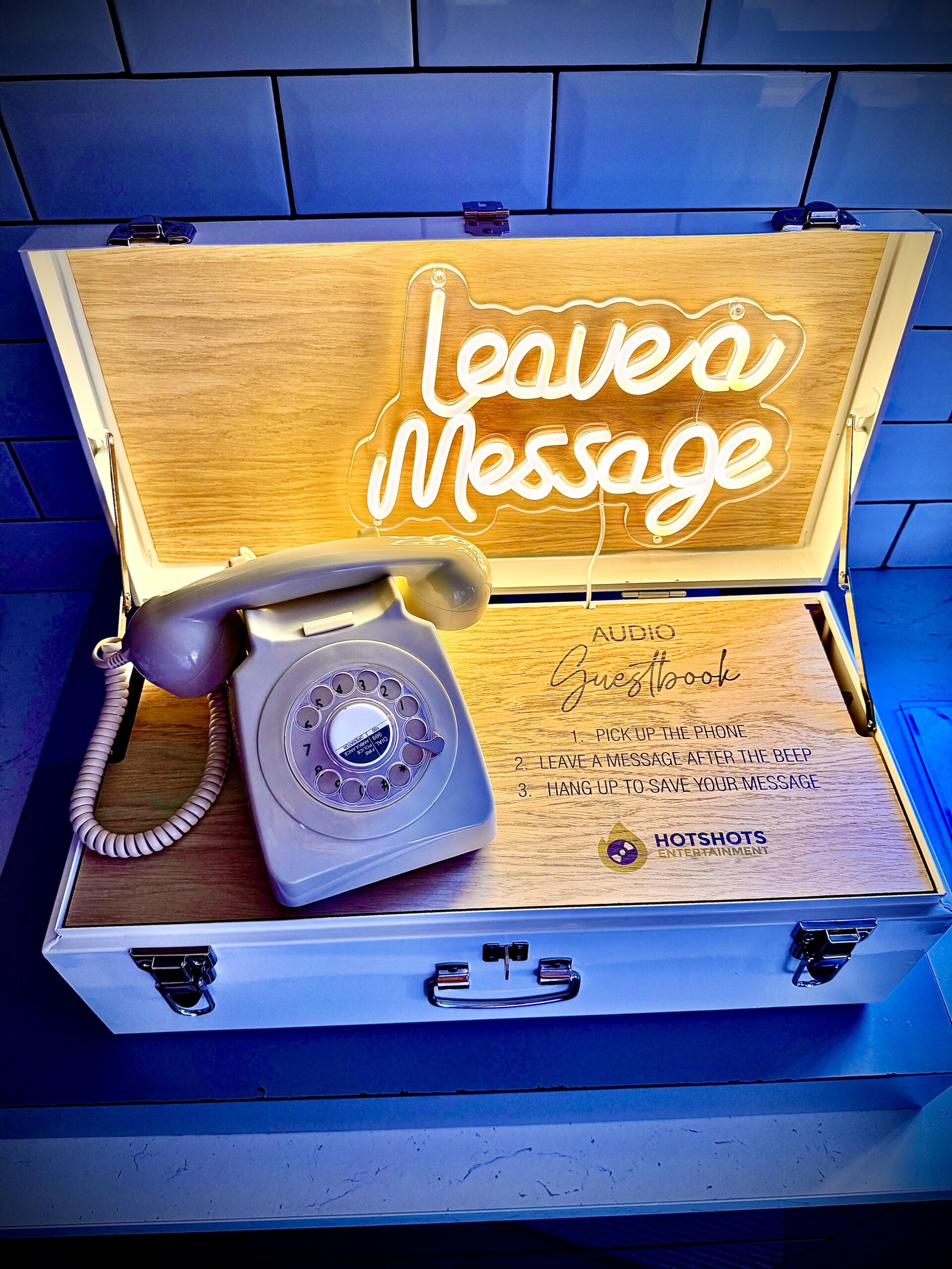 Audio Guestbook in Bristol leave a message for the happy couple 