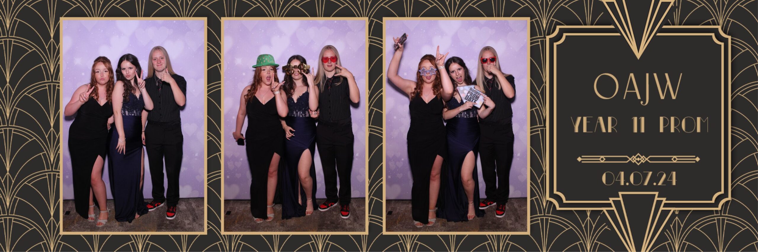 Prom photo booth template