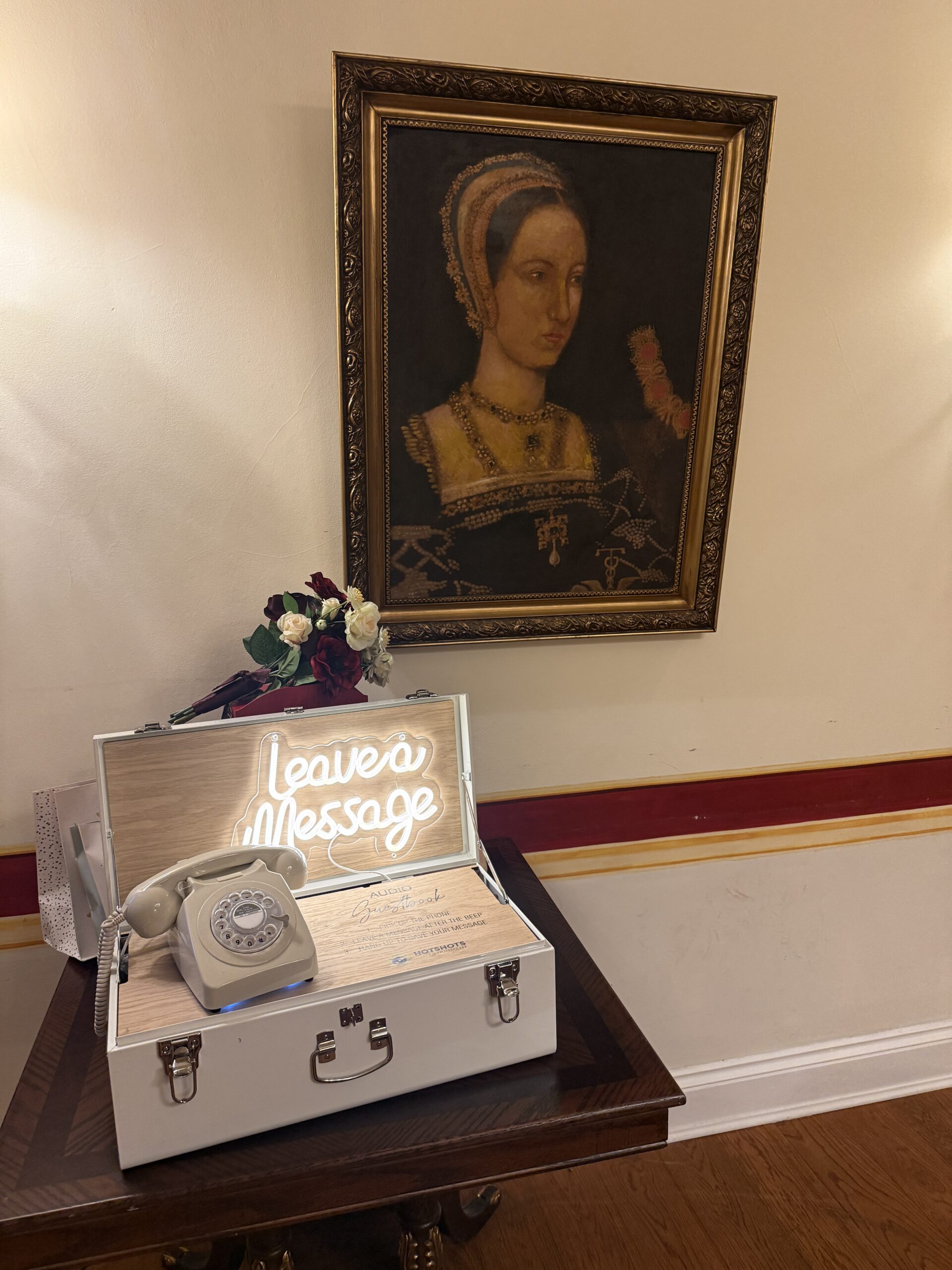 Audio Guestbook in Bristol leave a message for the happy couple