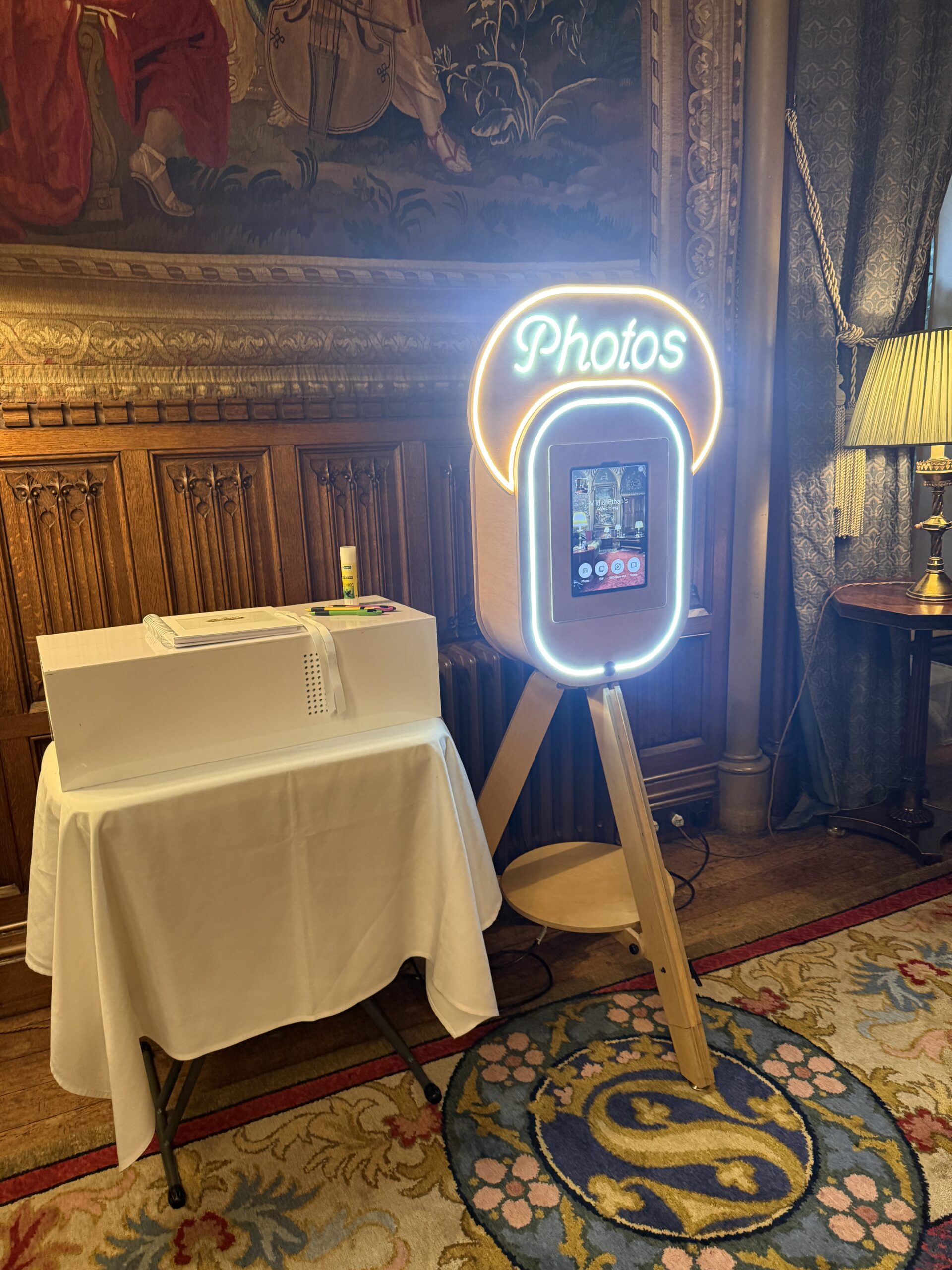 Vintage photo booth for hire in Bristol