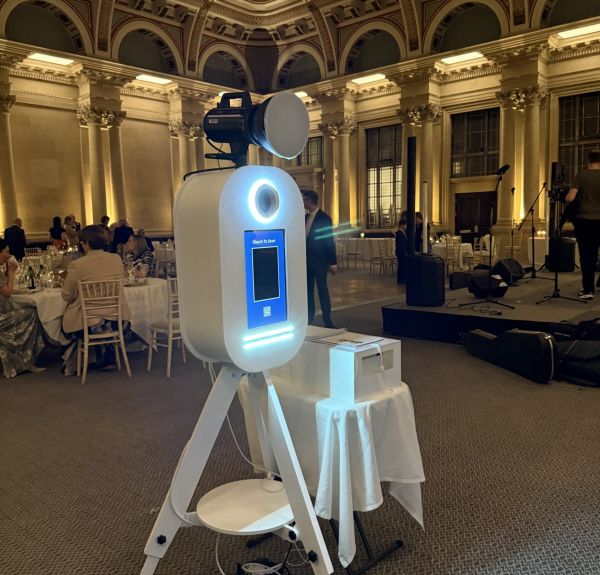 Open style photo booth for hire in Bristol for any occasion, wedding, corporate, birthday etc